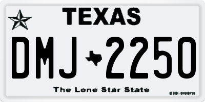TX license plate DMJ2250