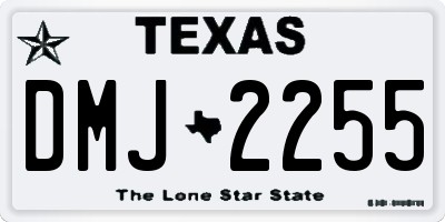TX license plate DMJ2255