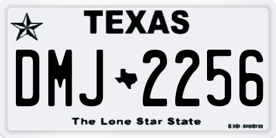TX license plate DMJ2256