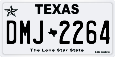 TX license plate DMJ2264