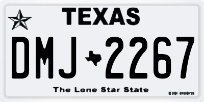 TX license plate DMJ2267