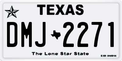 TX license plate DMJ2271