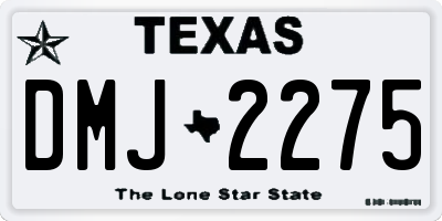 TX license plate DMJ2275