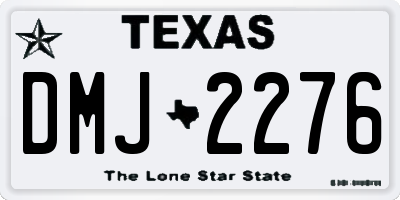 TX license plate DMJ2276