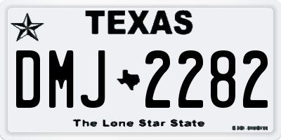 TX license plate DMJ2282