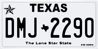 TX license plate DMJ2290