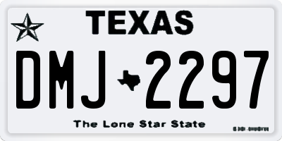 TX license plate DMJ2297