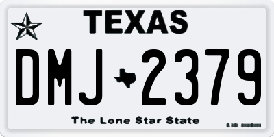TX license plate DMJ2379