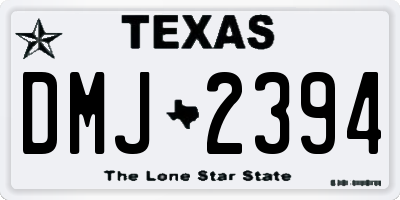 TX license plate DMJ2394