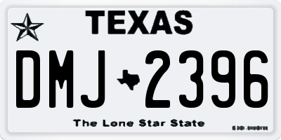 TX license plate DMJ2396