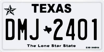 TX license plate DMJ2401