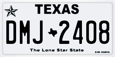 TX license plate DMJ2408