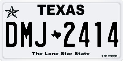 TX license plate DMJ2414