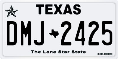 TX license plate DMJ2425