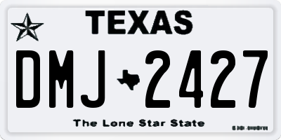 TX license plate DMJ2427