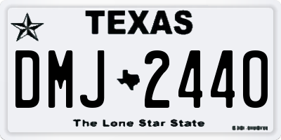 TX license plate DMJ2440