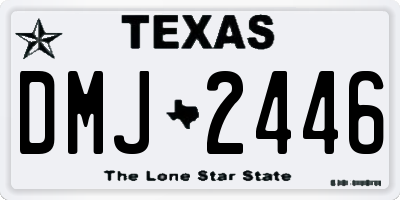 TX license plate DMJ2446