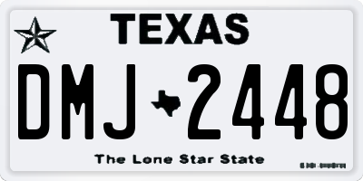 TX license plate DMJ2448