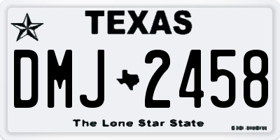 TX license plate DMJ2458