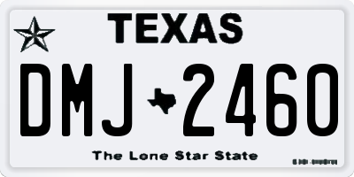 TX license plate DMJ2460
