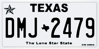 TX license plate DMJ2479