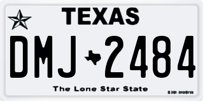 TX license plate DMJ2484