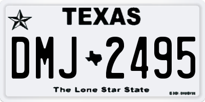 TX license plate DMJ2495