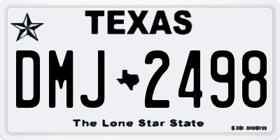 TX license plate DMJ2498