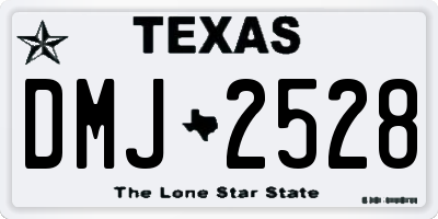 TX license plate DMJ2528