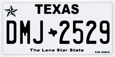 TX license plate DMJ2529
