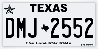 TX license plate DMJ2552