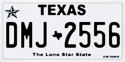 TX license plate DMJ2556