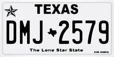 TX license plate DMJ2579