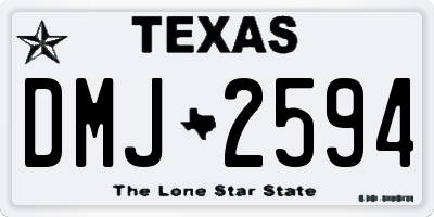 TX license plate DMJ2594