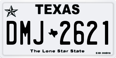 TX license plate DMJ2621