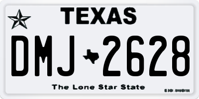 TX license plate DMJ2628