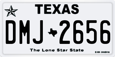 TX license plate DMJ2656