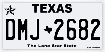 TX license plate DMJ2682