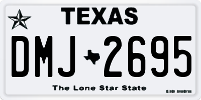 TX license plate DMJ2695