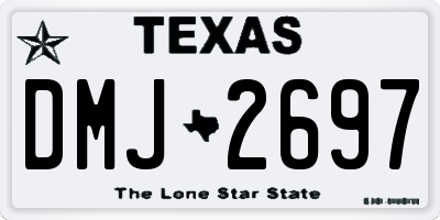 TX license plate DMJ2697
