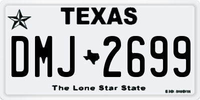 TX license plate DMJ2699