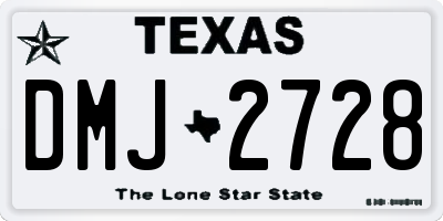 TX license plate DMJ2728