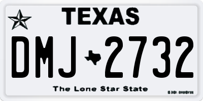 TX license plate DMJ2732