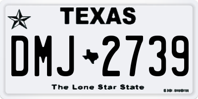 TX license plate DMJ2739