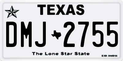 TX license plate DMJ2755