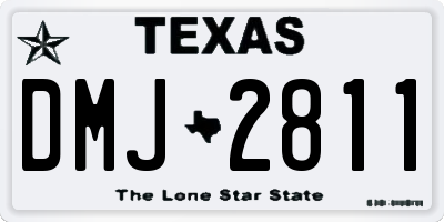 TX license plate DMJ2811