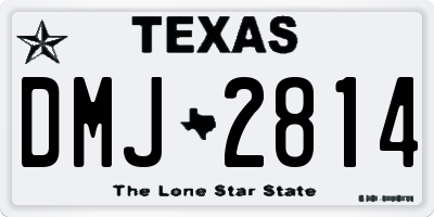 TX license plate DMJ2814