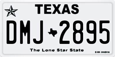 TX license plate DMJ2895