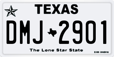 TX license plate DMJ2901