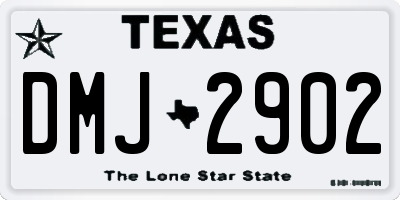 TX license plate DMJ2902